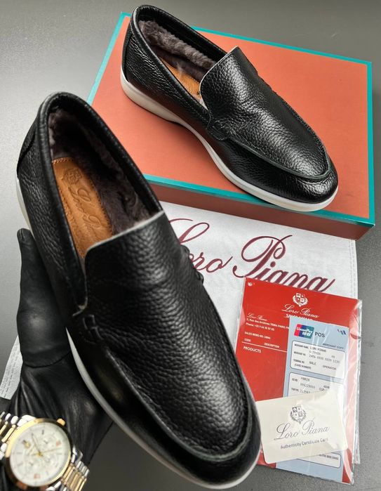 Чоловічі зимові лофери  Loro Piana