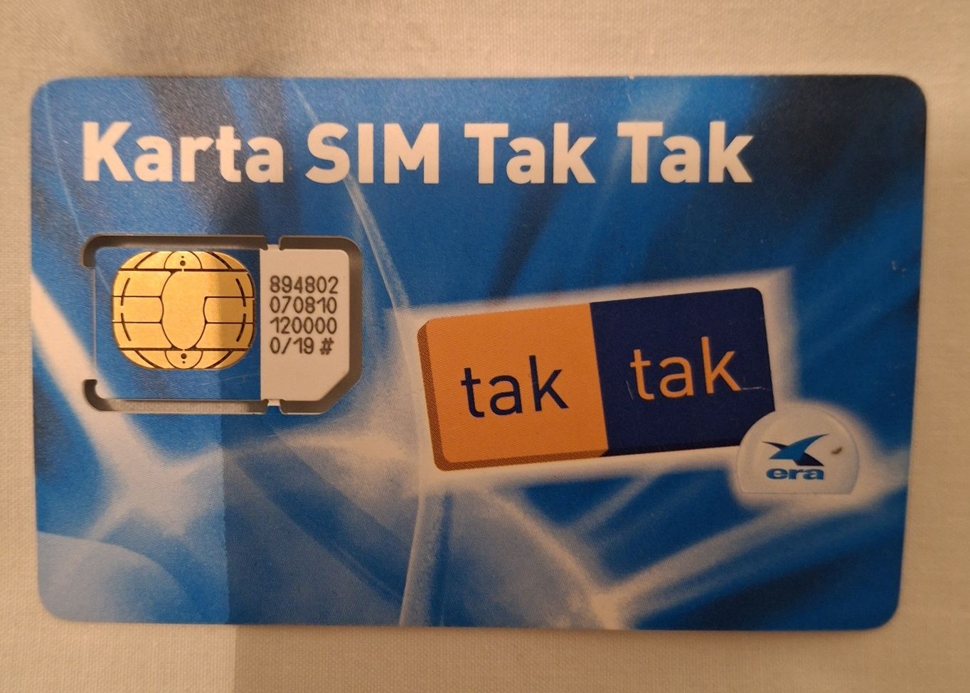 Karta sim Era tak tak