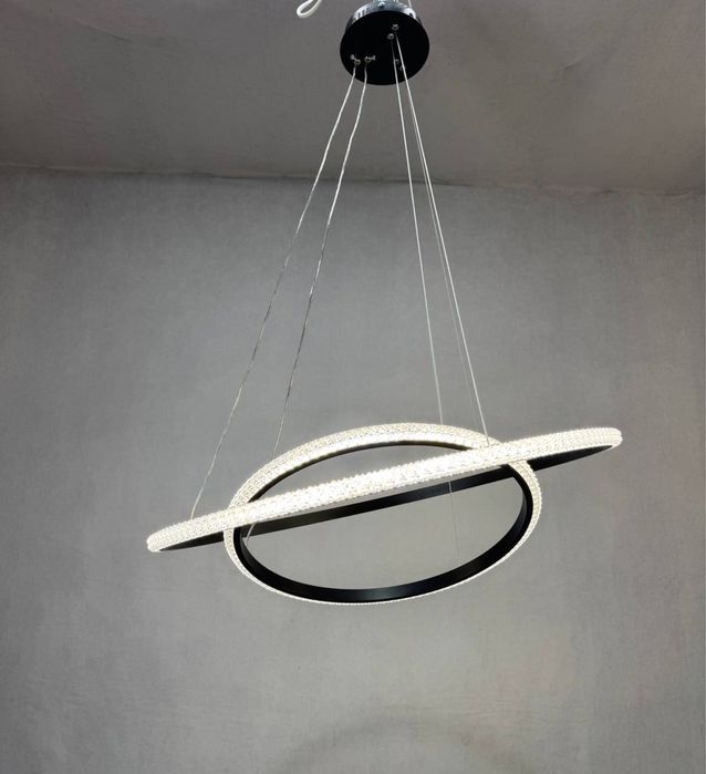 Підвісна люстра на 2 кільця,люстра Led
