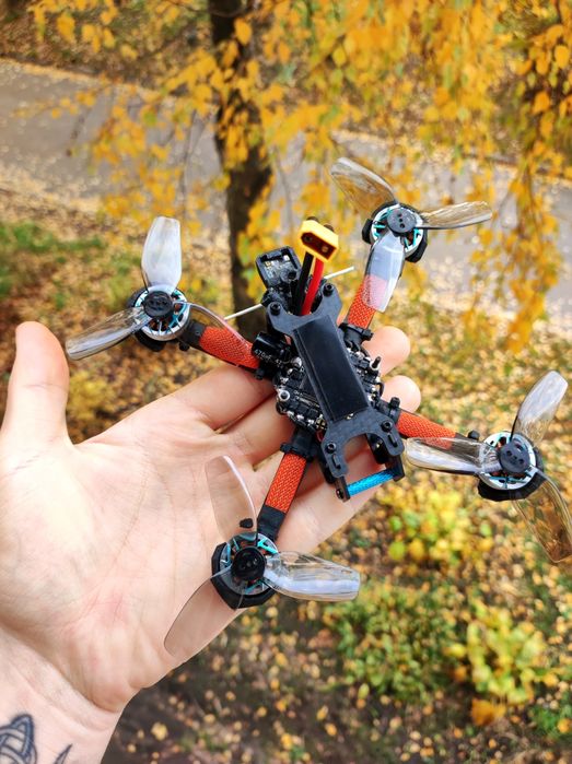 FPV дрон, 3 дюйма, квадрокоптер, walksnail, dji, o4, аналог, цифра