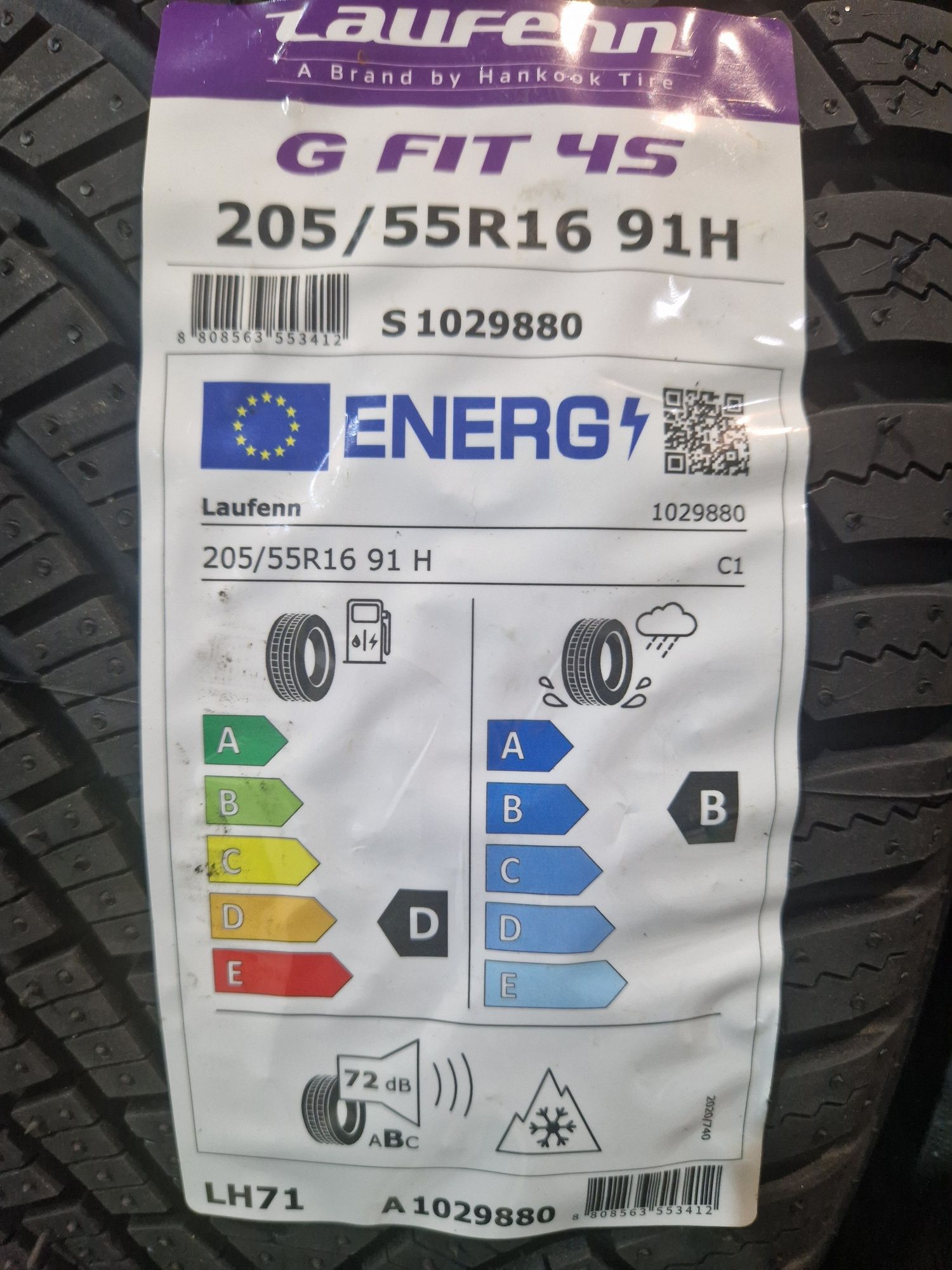 4x opony całoroczne 205/55R16 LAUFENN 4S LH71 (grupa Hankook Korea)