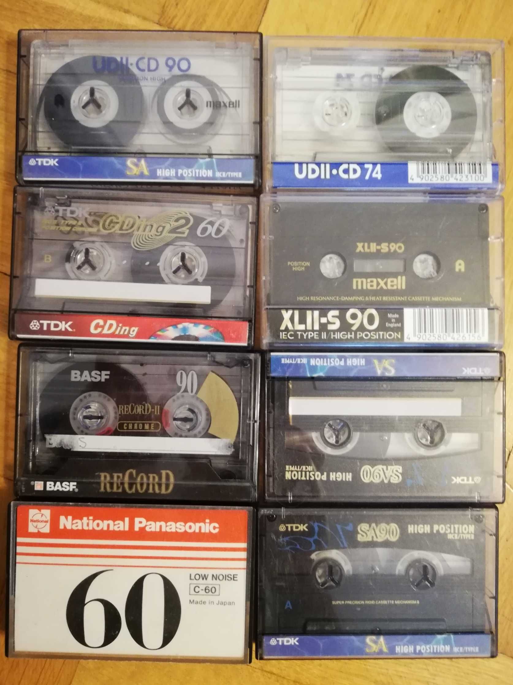 Kolekcja kaset magnetofonowych lata 80-te XX w. - 26 sztuk - Tanio