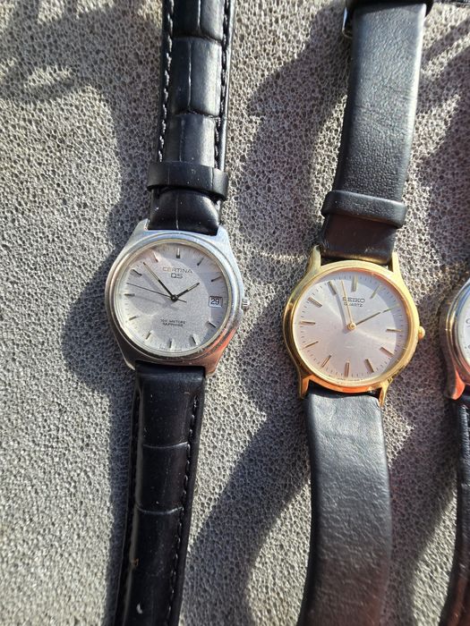 4 годиника  Tissot .. SeIko .Certina DS 100m сапфір