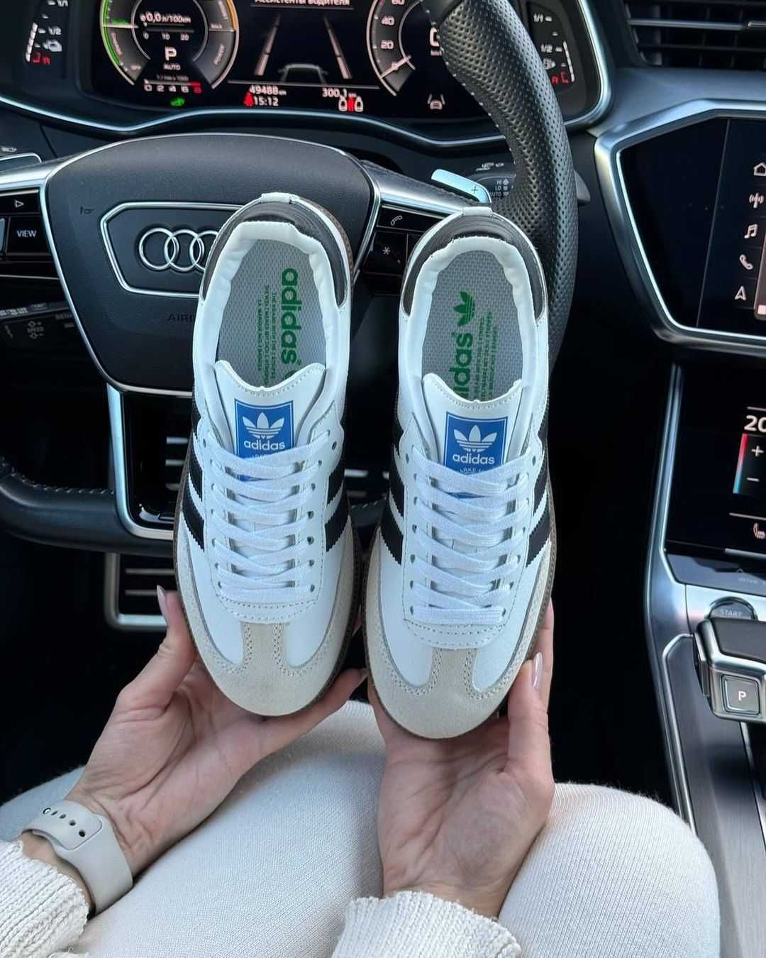 Жіночі кросівки adidas samba (Нат. шкіра)