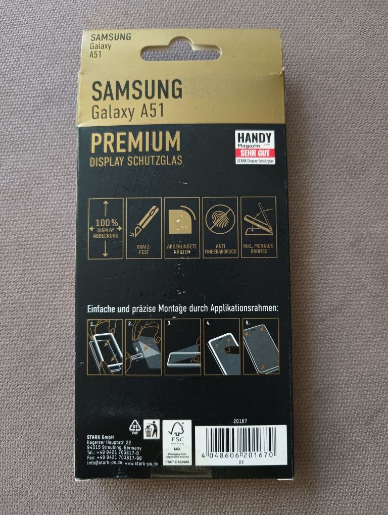 Szkło hartowane do SAMSUNG GALAXY A51