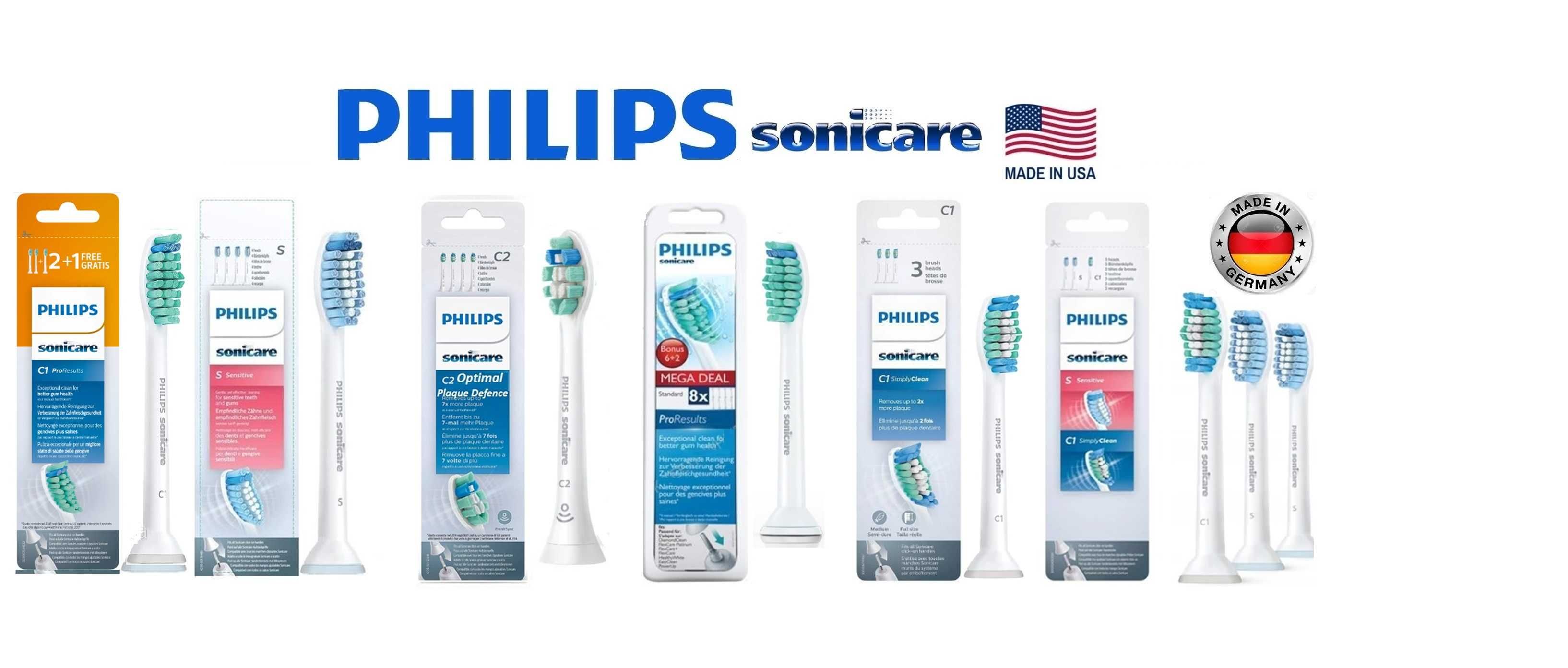 Насадки для зубної електричної щітки Philips sonicare Филипс Філіпс