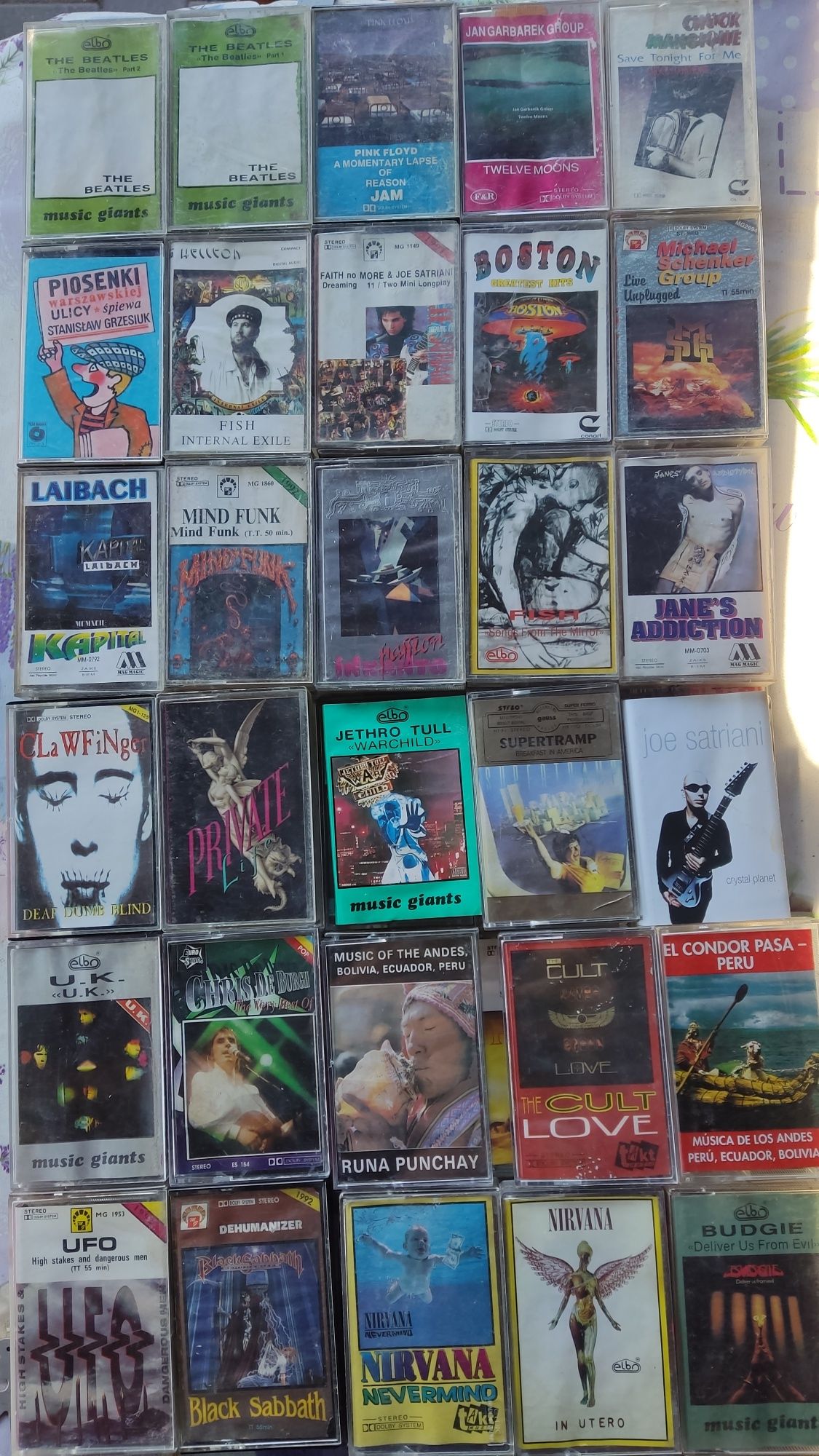 Kasety audio heavy metal rok pop disco