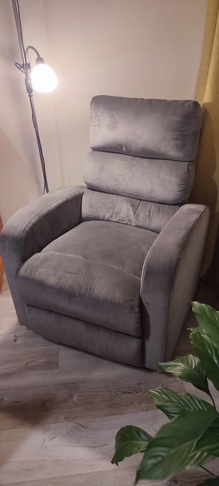 Fotel bujany, rozkladany, kręcący się