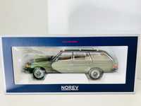 Mercedes 200T W123 kombi „beczka” zielony metalli 1/18 norev