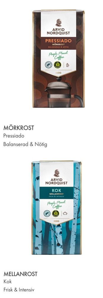 Шведська мелена кава Arvid Nordquist