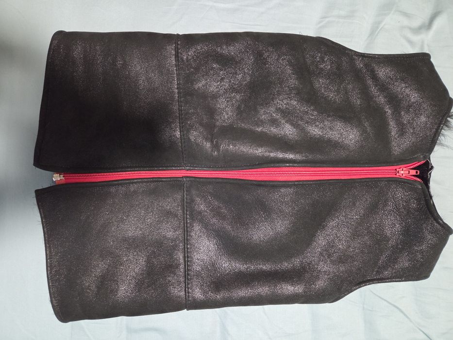 Kożuszek-bezrękawnik dziecięcy