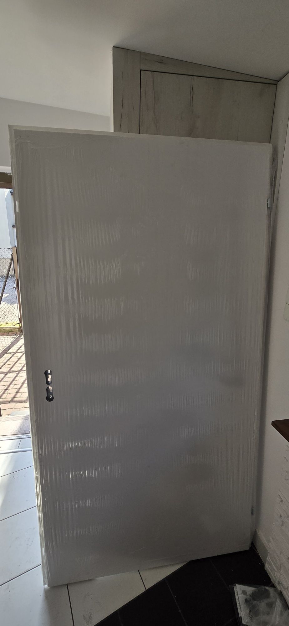 Drzwi techniczne Hormann nowe 100 cm białe