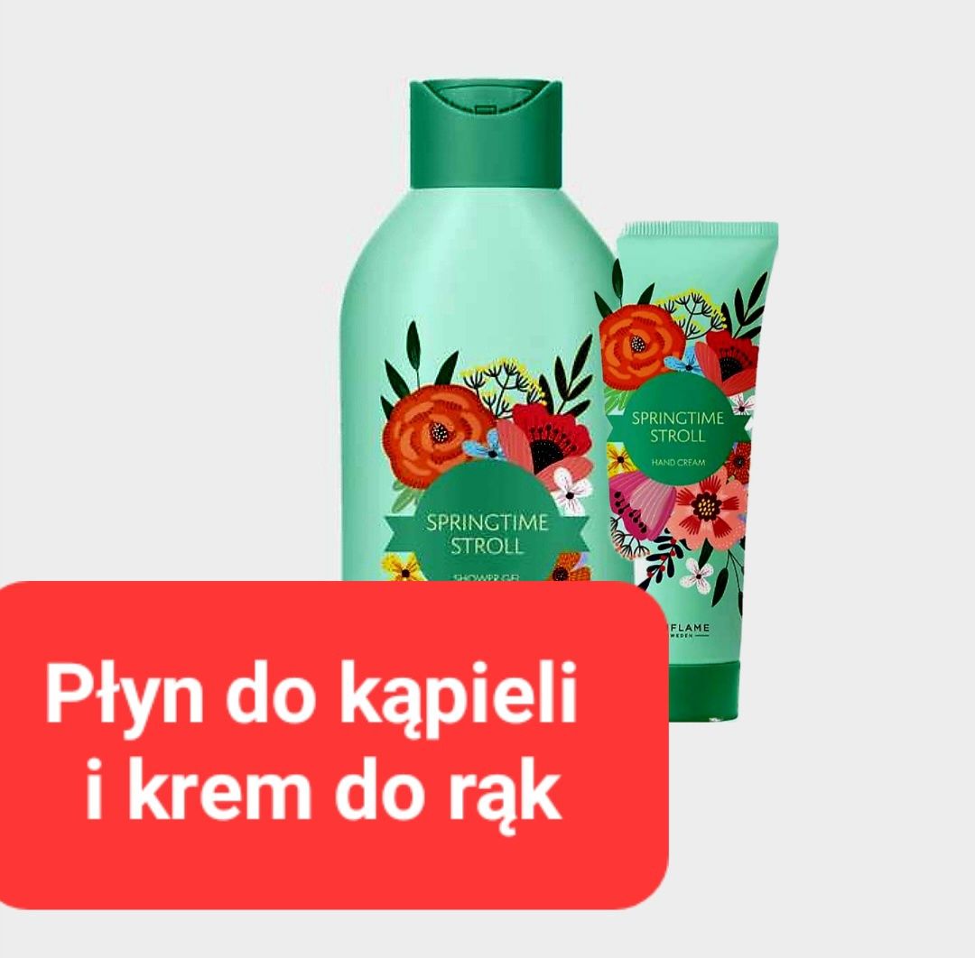 Płyn do kąpieli i krem do rąk marki Oriflame