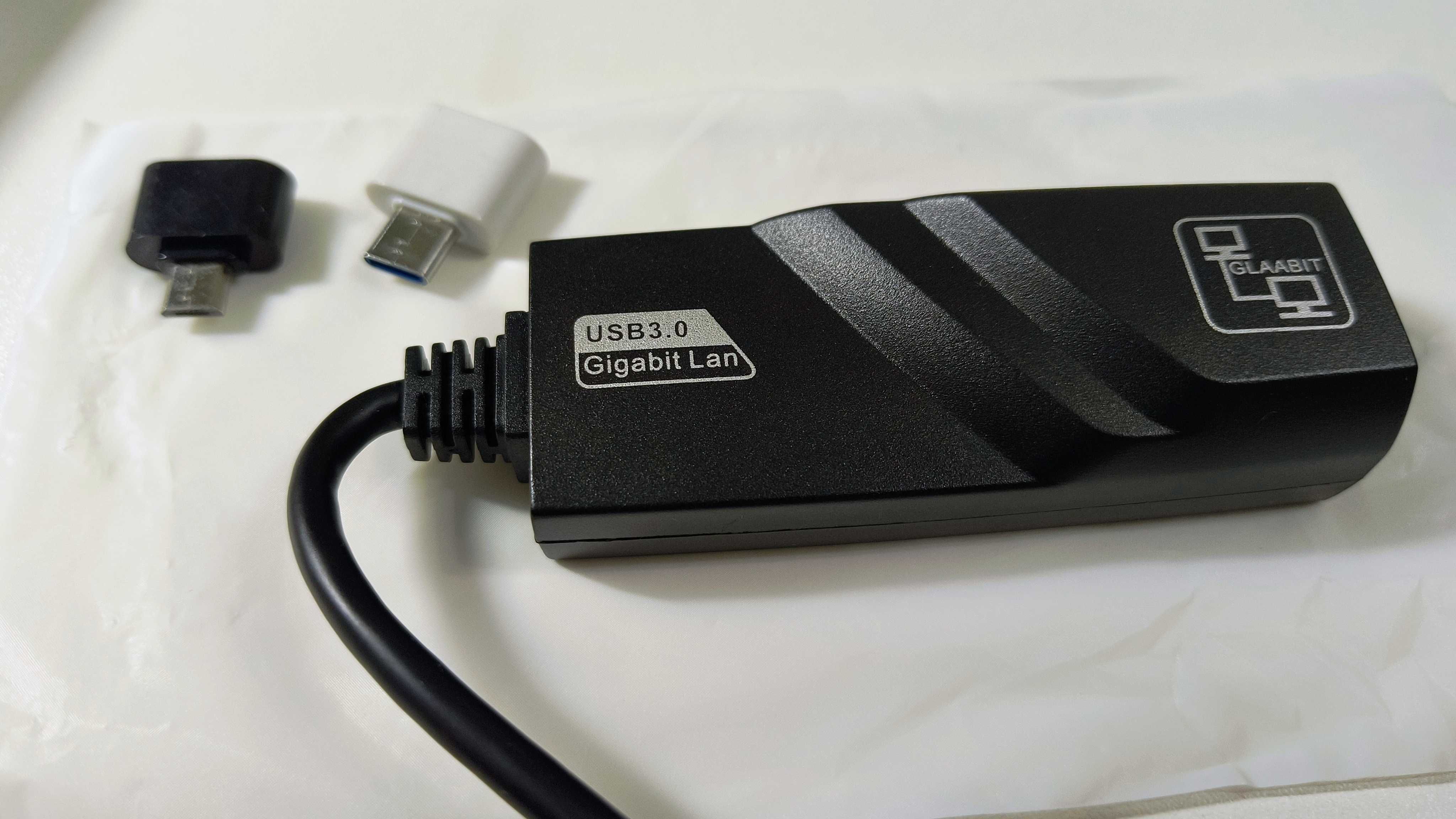 Новий мережевий адаптер USB - RJ45 100/1000Мбіт/с + перехідники