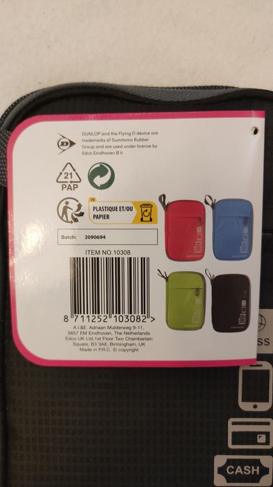 Portfel Dunlop podróżny czarny