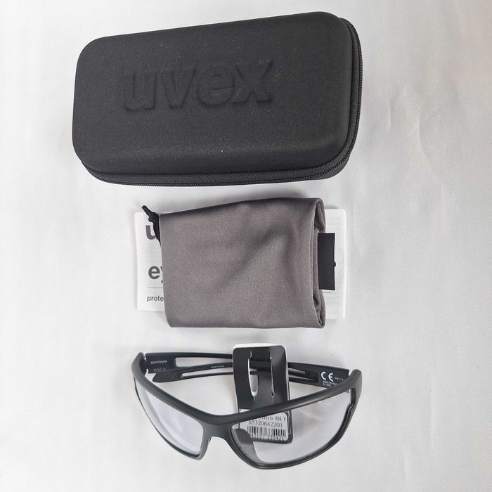 Okulary Sportowe Uvex Sportstyle 806 V Variomatic Black Mat S1-3