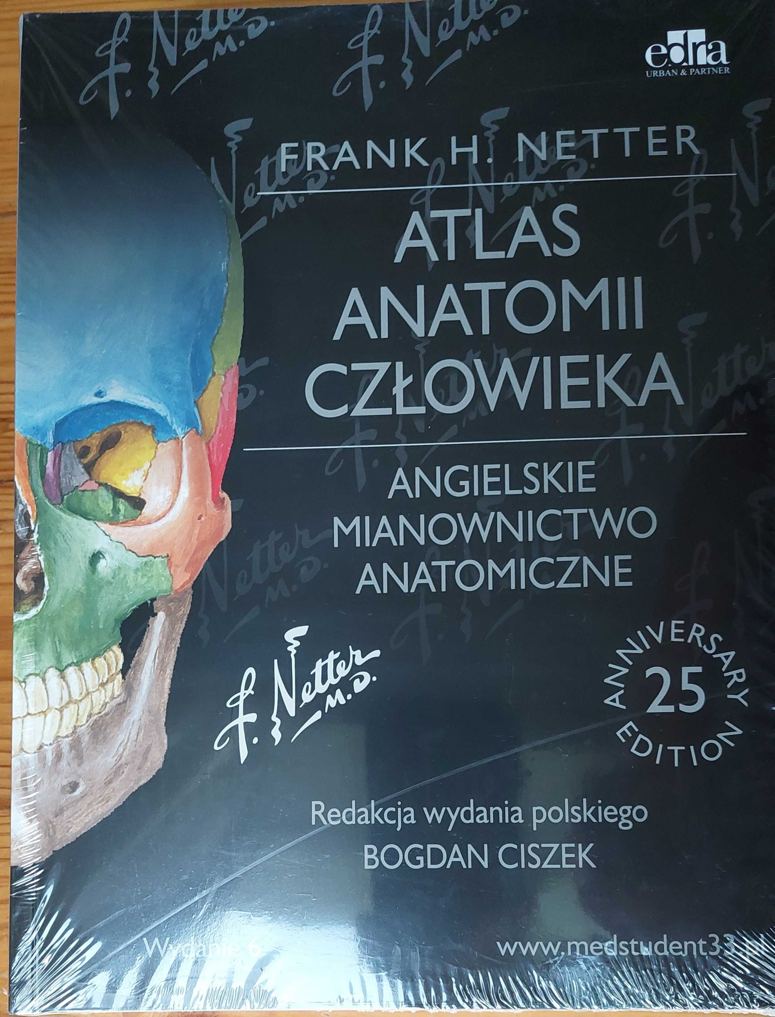 Atlas Anatomii Człowieka Angielskie mianownictwo anatom. Netter Wyd 6