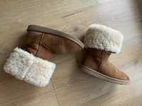 Ugg damskie buty 38  śniegowce rude skóra naturalna wełna