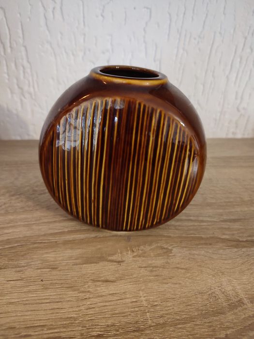 Okrągły wazon Pruszków porcelit