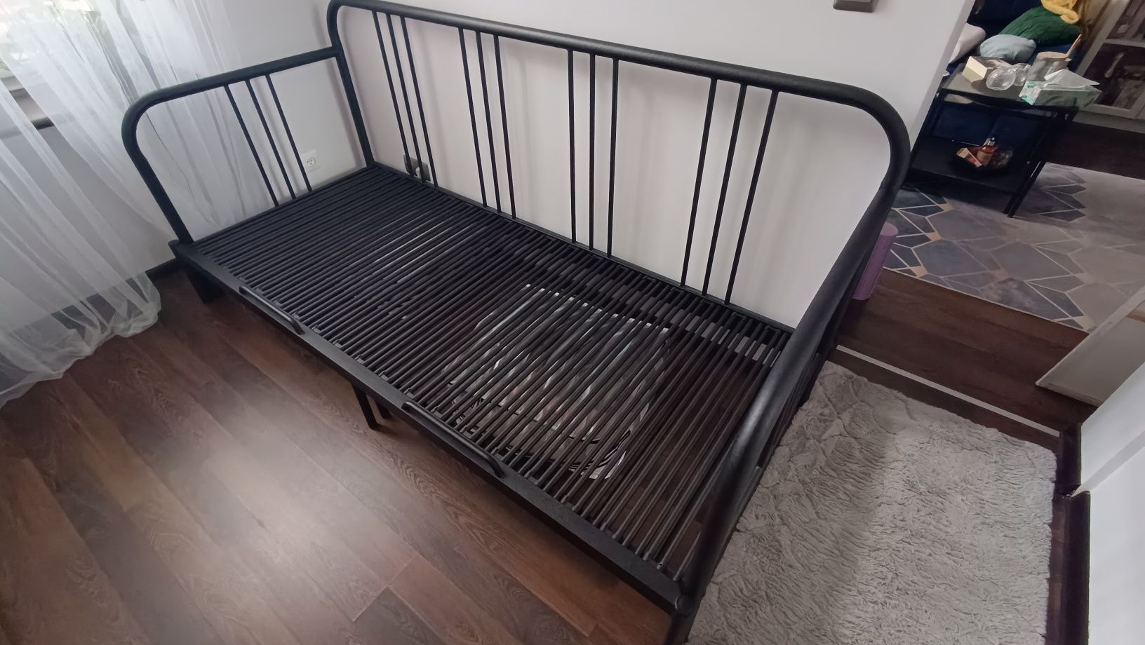 Łóżko FYRESDAL Ikea + 2 materace ÅFJÄLL