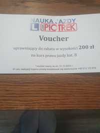 Voucher  nauka jazdy