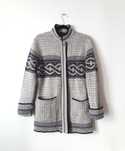 gruby sweter damski L/XL ciepły kardigan wdzianko