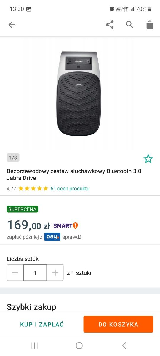 Zestaw głośnomówiący bezprzewodowy Jabra