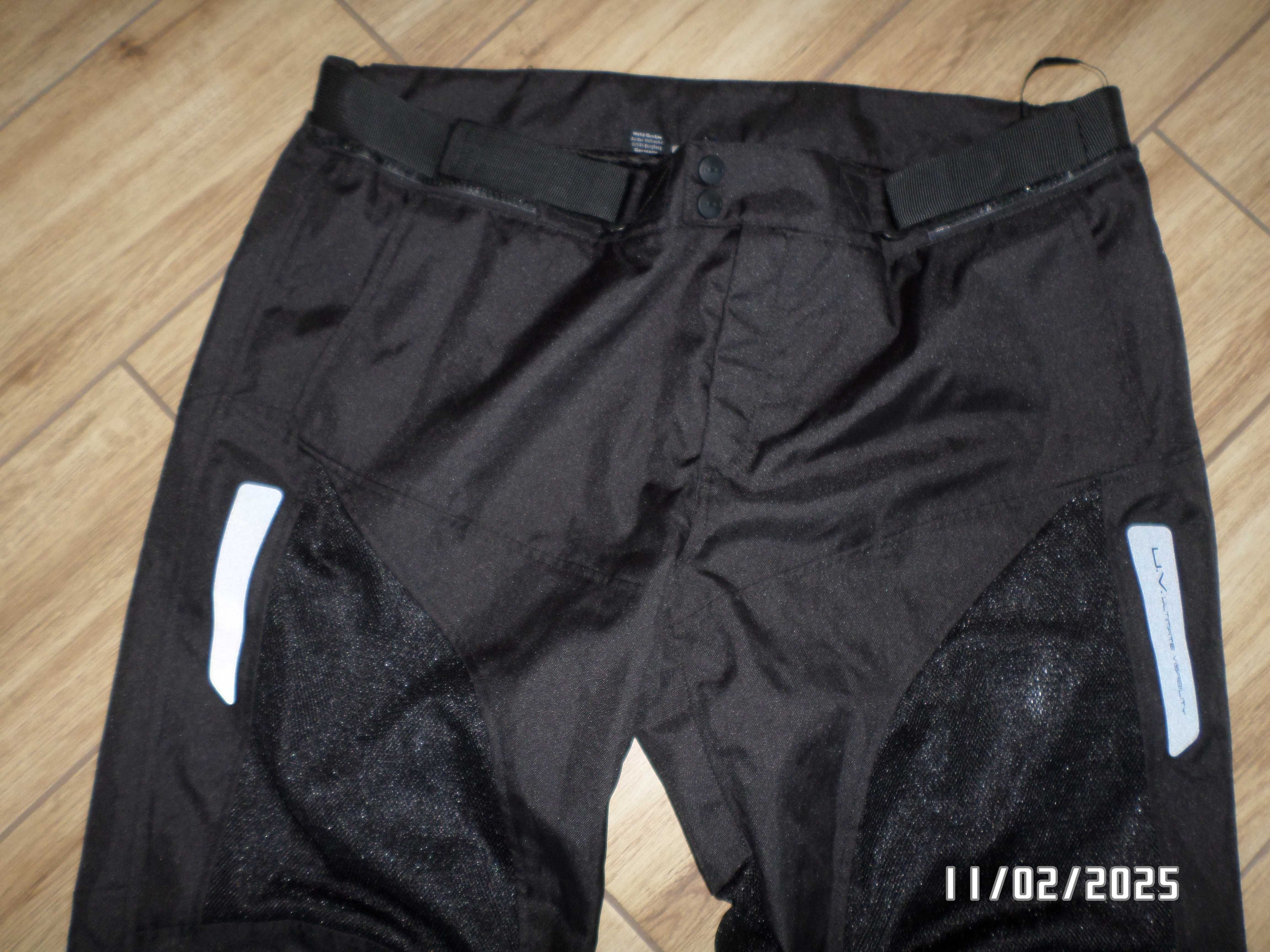 czarne męskie spodnie tekstylne -held-4XL-nowe