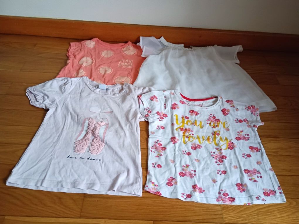 Lote de 17 peças de roupa de menina ( 3-4 anos)