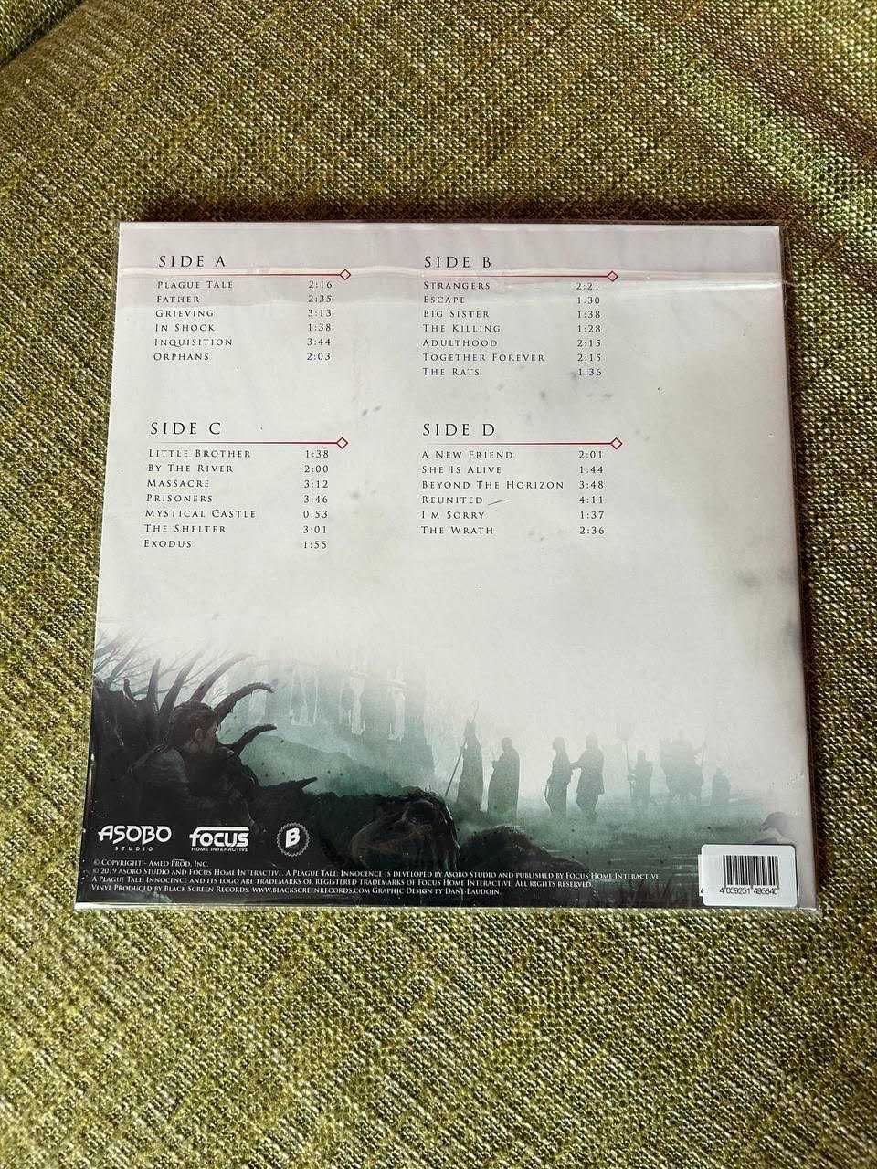 Plague Tale Innocence / Requiem Original game Soundtrack 2xLp Vinyl