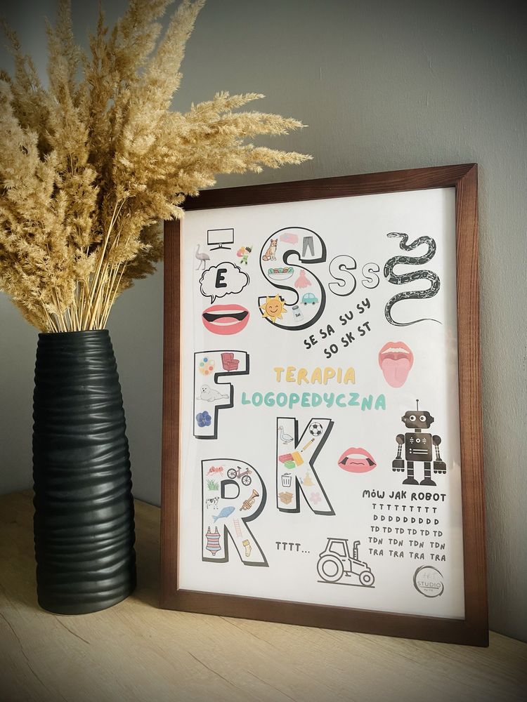 Plakat logopedyczny