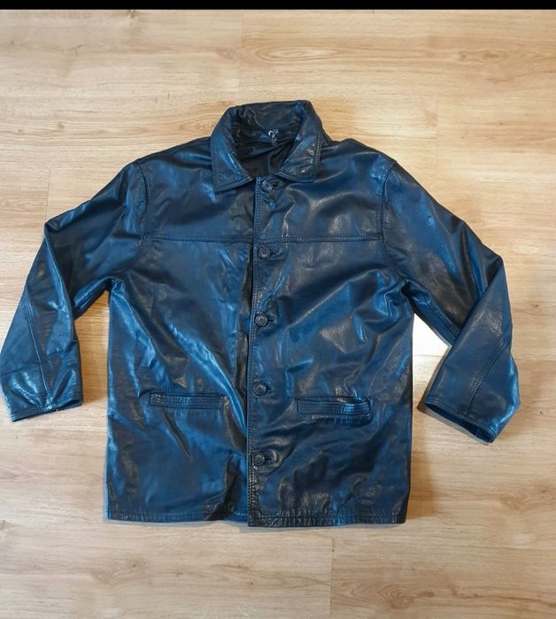 Kurtka skórzana oversize vintage