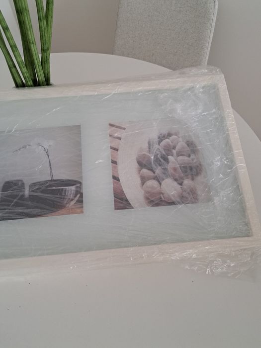 Quadro caixilho branco