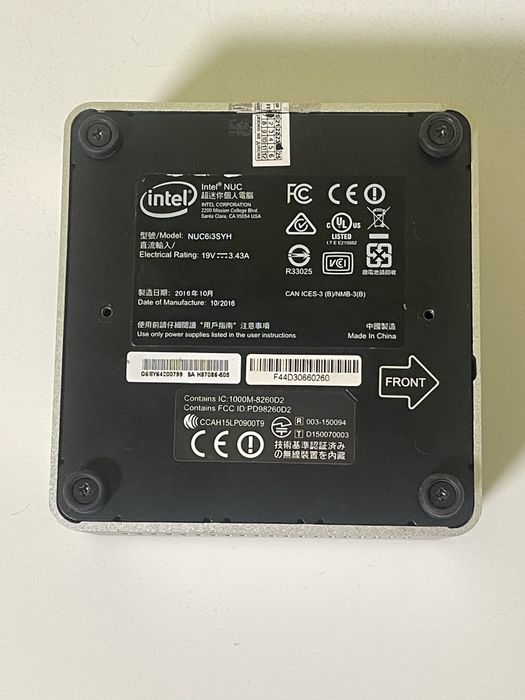 Міні ПК NUC6i3SYH, i3-6100U, wi-fi, без б/ж. Є кількість