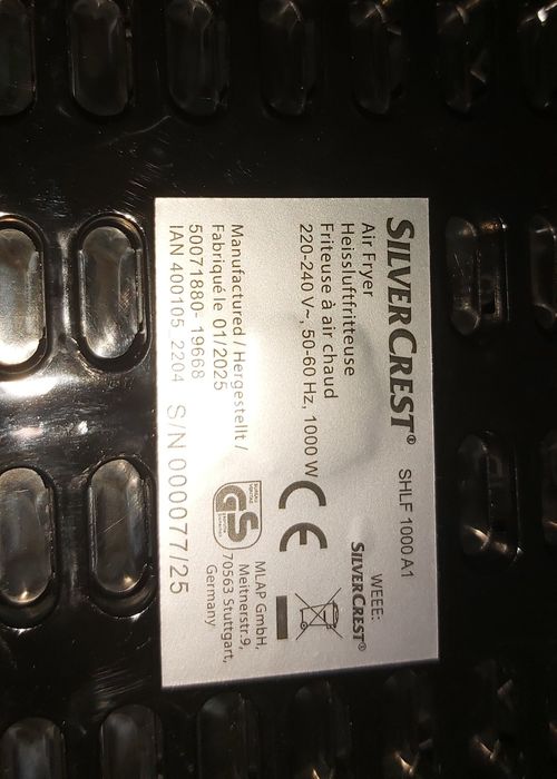 Frytkownica beztłuszczowa Silvercrest