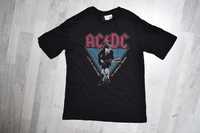Koszulka czarna AC/DC H&M xs bluzka zespół rock and roll