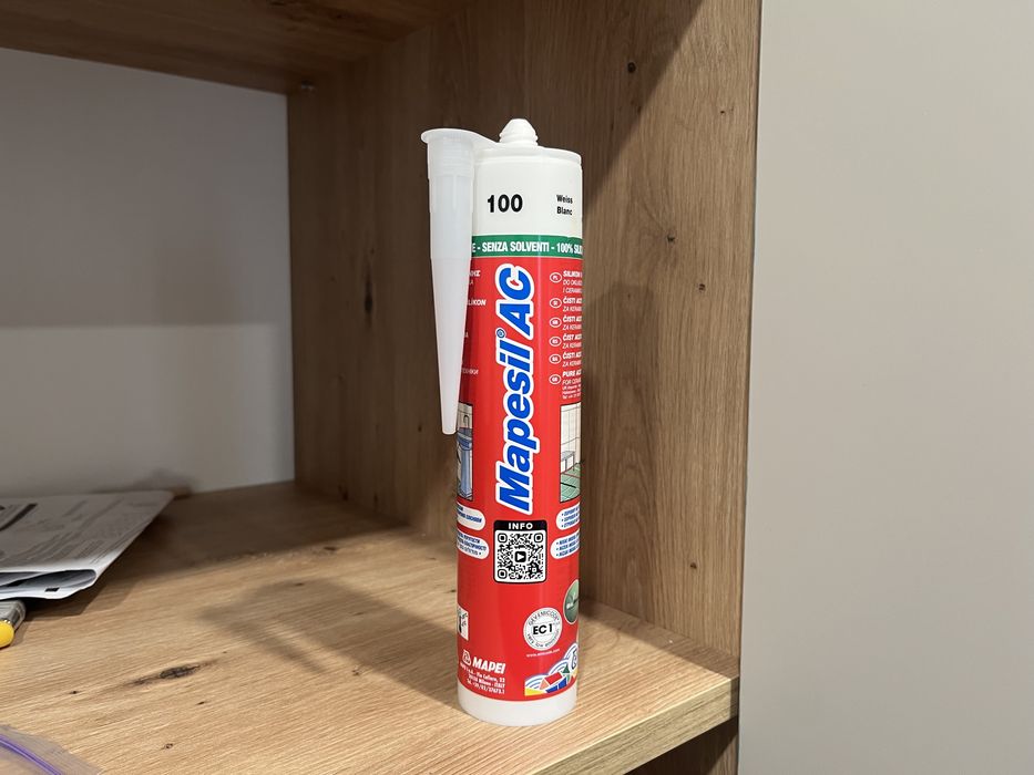 Герметик силіконовий Mapei санітарний Mapesil AC 100 білий