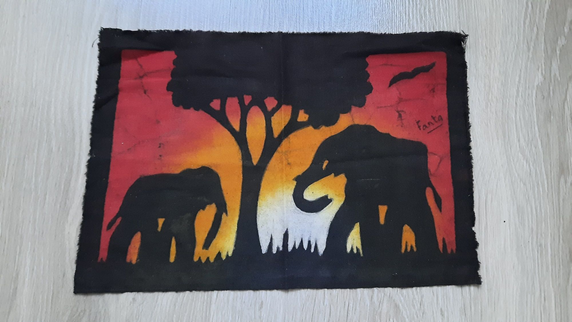 Batik na bawełnie z Afryki