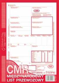 CMR Międzynarodowy list przewozowy 800 - 3