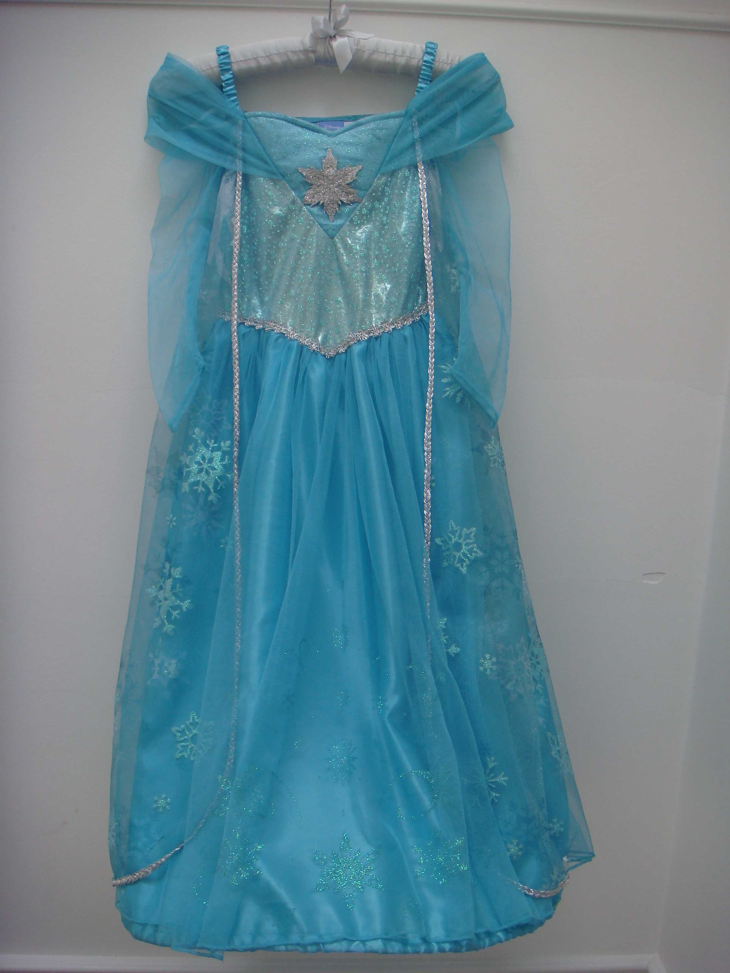 PIĘKNY strój KSIĘŻNICZA ELZA Kraina Lodu Frozen Disney roz. 122/128