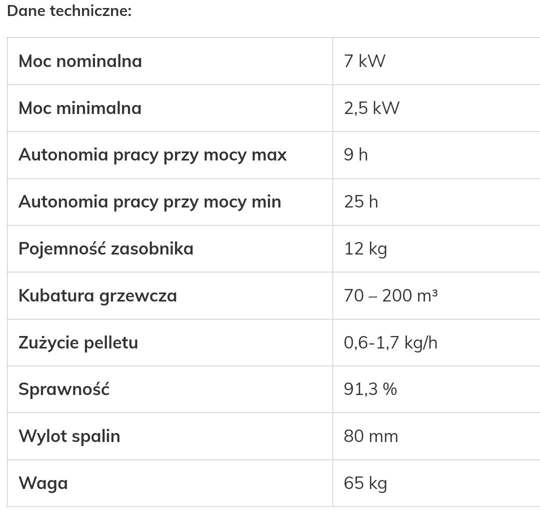 Piec na pellet Cadel Cristal WiFi 7kw