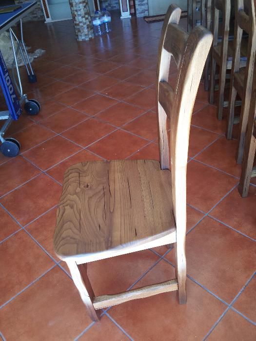 Móveis rústicos de madeira de castanho maciço