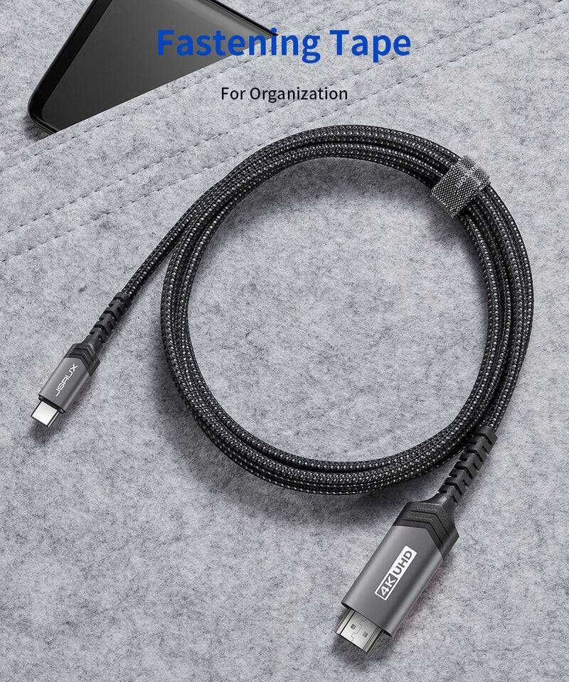 Kabel USB-C na HDMI 4K UHD firmy JSAUX długości 2 m