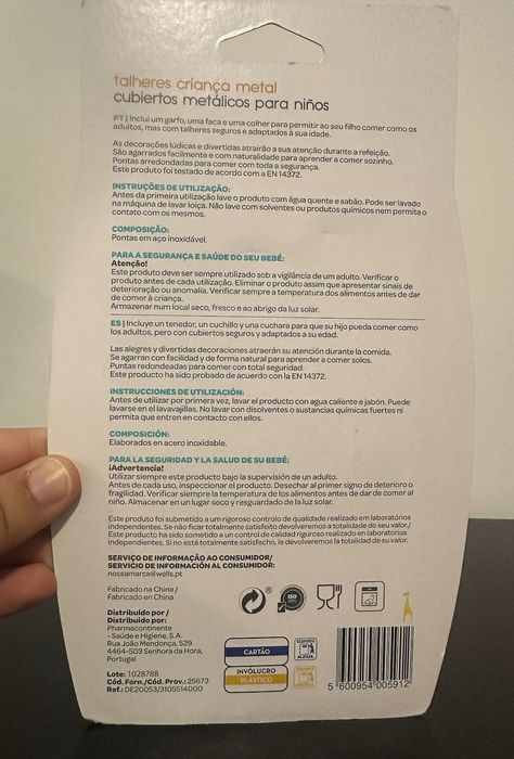 Talheres para Criança NOVO