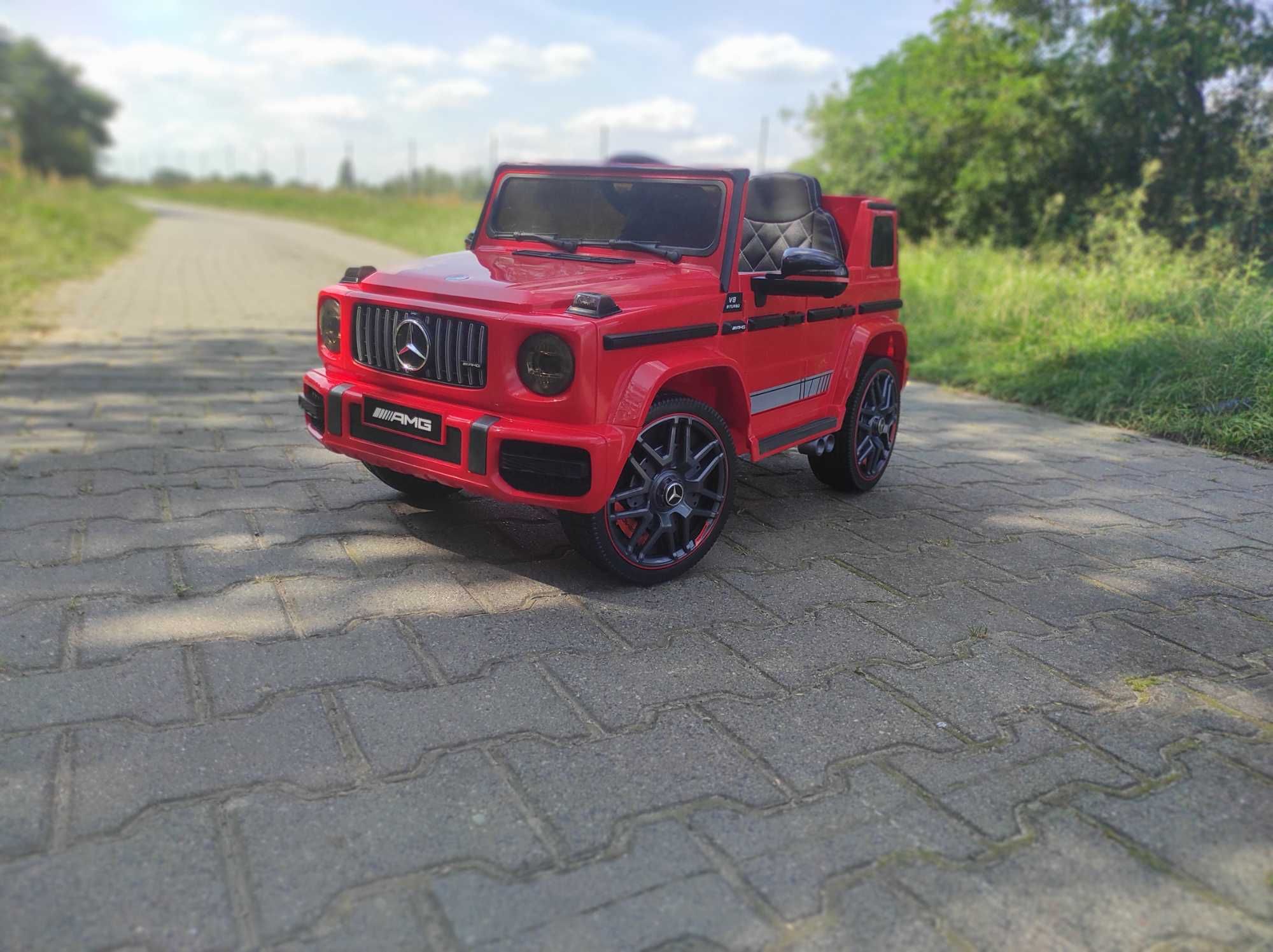 Auto Na Akumulator Mercedes G65 - Miękkie koła - Fotel Skórzany