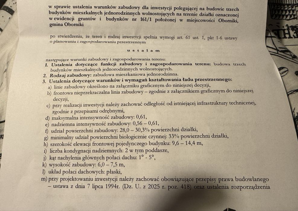 Atrakcyjna działka inwestycyjna pod lasem OBORNIKI