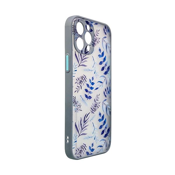 Design Case etui do Samsung Galaxy A12/5G pokrowiec w kwiaty ciemnonie
