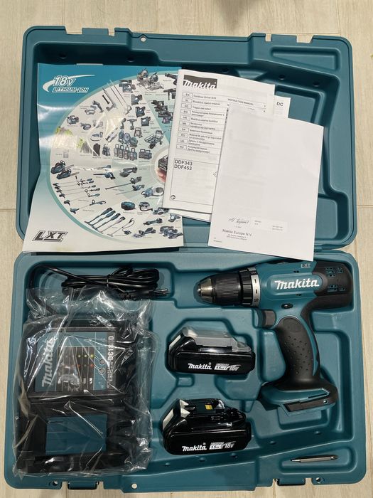 DDF453SYE шуруповерт Makita Новий !!! Набір