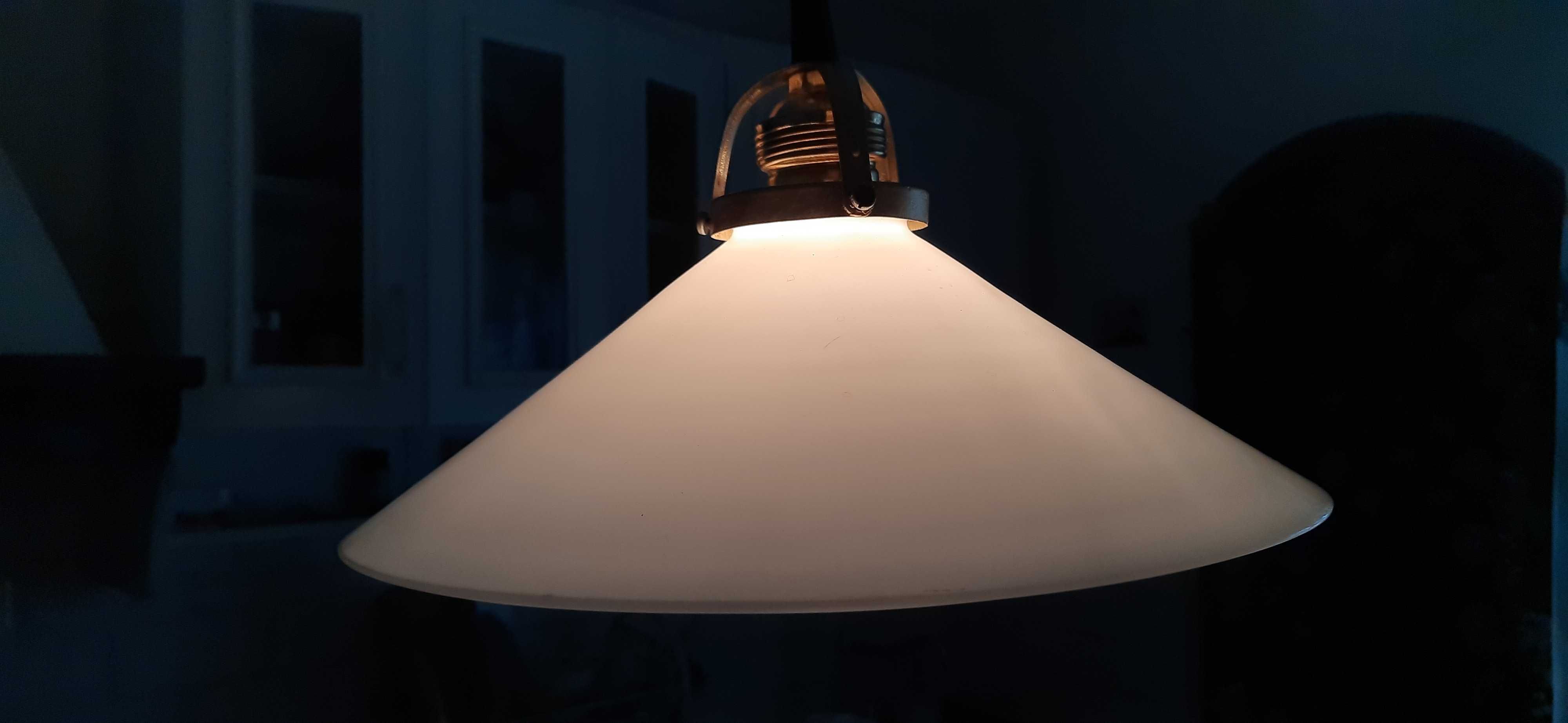 Przedwojenna lampa kuchenna z przeciwwagą porcelanową (2)