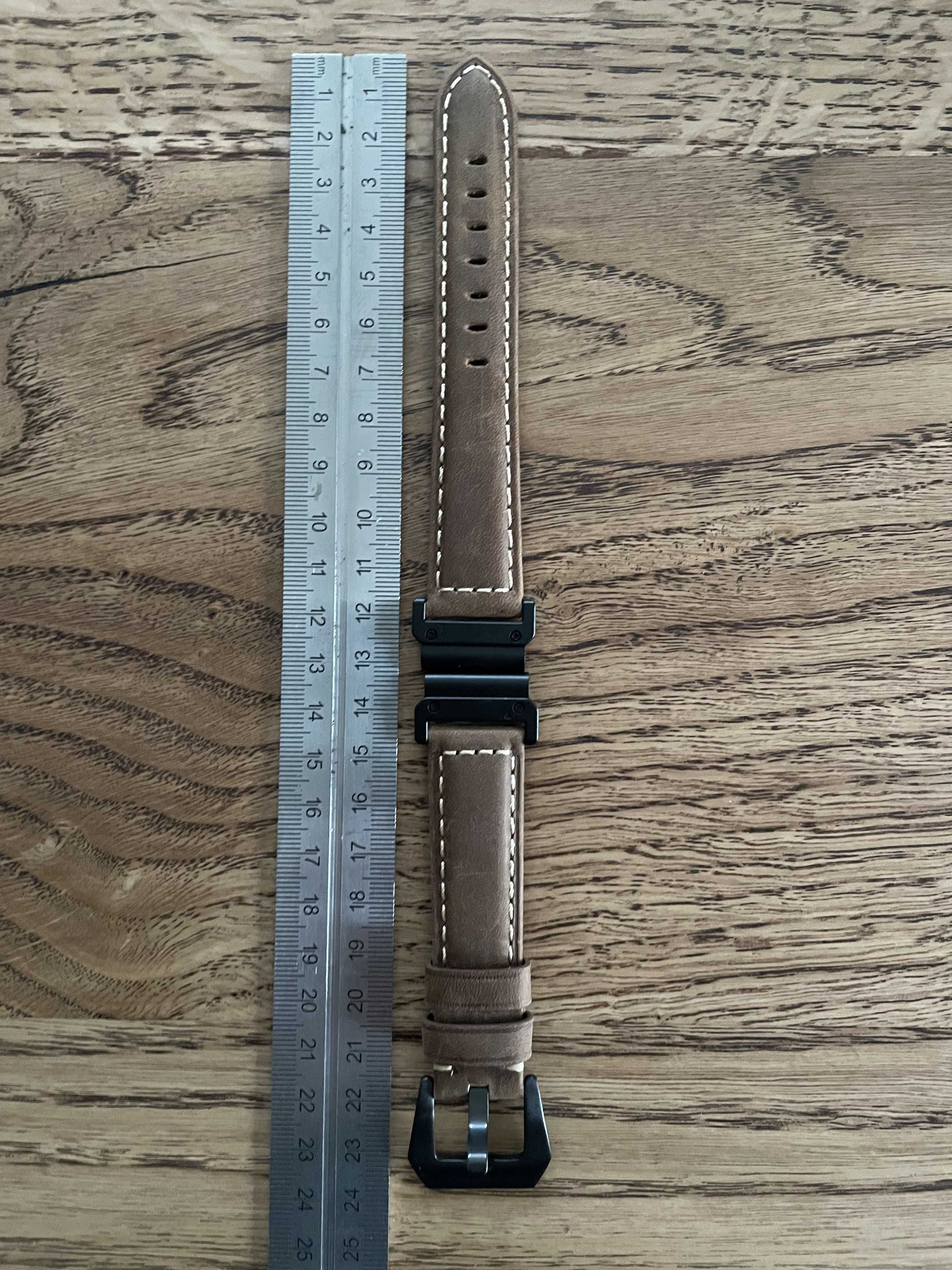 Pasek skórzany QUICKFIT do zegarka Garmin Epix 2 - 22mm